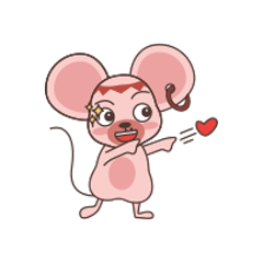 可爱老鼠EMOJI messages sticker-0