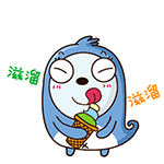 Blue Little Seal messages sticker-0