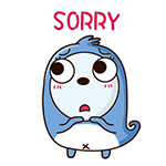 Blue Little Seal messages sticker-5