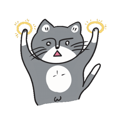 Cat star Stickers messages sticker-7