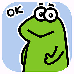 受气包蛙先生 messages sticker-11