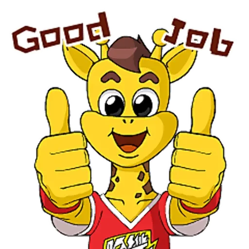 奔跑吧小黄长颈鹿 messages sticker-0