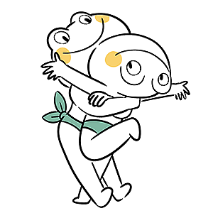 Green trousers frog messages sticker-10