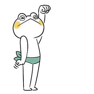 Green trousers frog messages sticker-2