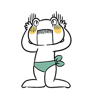 Green trousers frog messages sticker-0
