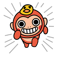 Funny naughty monkey messages sticker-3