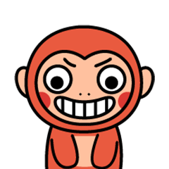 Funny naughty monkey messages sticker-10