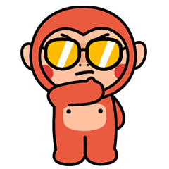 Funny naughty monkey messages sticker-5
