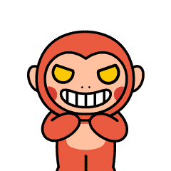 Funny naughty monkey messages sticker-9