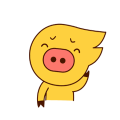 Big nose pig messages sticker-9