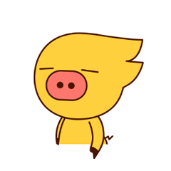 Big nose pig messages sticker-2
