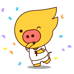 Big nose pig messages sticker-10