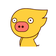 Big nose pig messages sticker-3