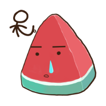 冰爽西瓜贴图-炫酷 messages sticker-9