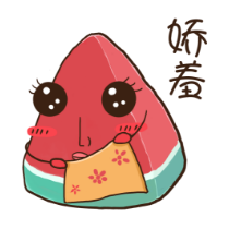 冰爽西瓜贴图-炫酷 messages sticker-8