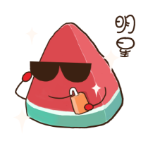 冰爽西瓜贴图-炫酷 messages sticker-0