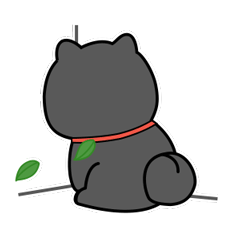 Little black shiba inu messages sticker-0
