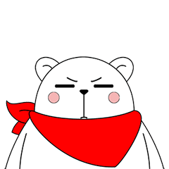 Cute DaBai messages sticker-1
