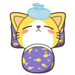 Gatto giallo messages sticker-3