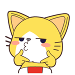 Gatto giallo messages sticker-7