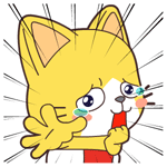 Gatto giallo messages sticker-6