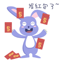 同乐助手-中秋兔子 messages sticker-8