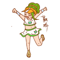 网球女孩贴图 messages sticker-6