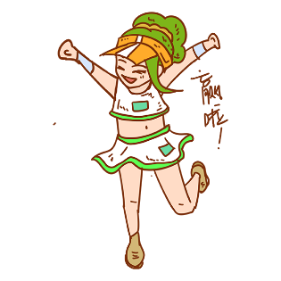 网球女孩贴图 messages sticker-7