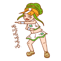 网球女孩贴图 messages sticker-0