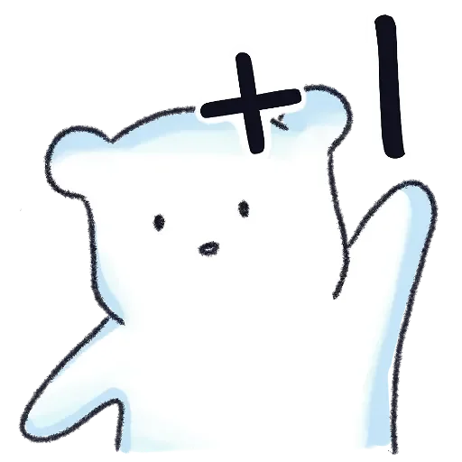 Cute Little White Ying messages sticker-5