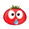 Big red tomato sticker-YiYuan messages sticker-4