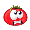 Big red tomato sticker-YiYuan messages sticker-2
