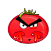 Big red tomato sticker-YiYuan messages sticker-7