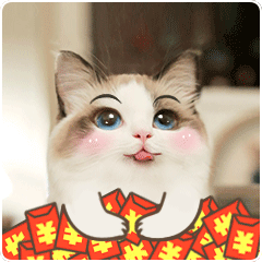 情话猫 messages sticker-8