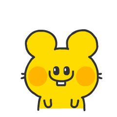 Dull yellow mouse Sticker messages sticker-3