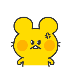 Dull yellow mouse Sticker messages sticker-2