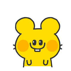 Dull yellow mouse Sticker messages sticker-0