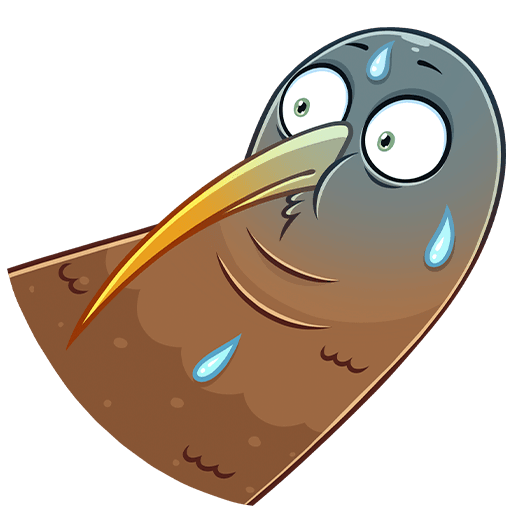 Киви Стиви наклейка messages sticker-3