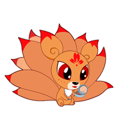 Nine Tailed Fox Stickers messages sticker-6