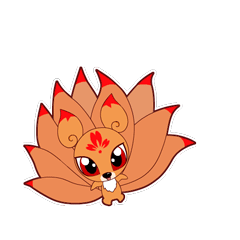 Nine Tailed Fox Stickers messages sticker-7