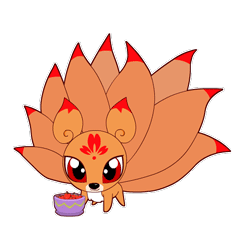 Nine Tailed Fox Stickers messages sticker-8