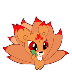 Nine Tailed Fox Stickers messages sticker-2