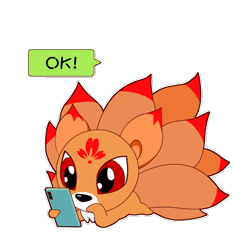 Nine Tailed Fox Stickers messages sticker-9