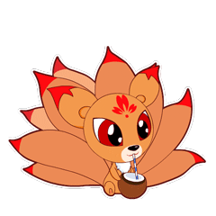 Nine Tailed Fox Stickers messages sticker-4