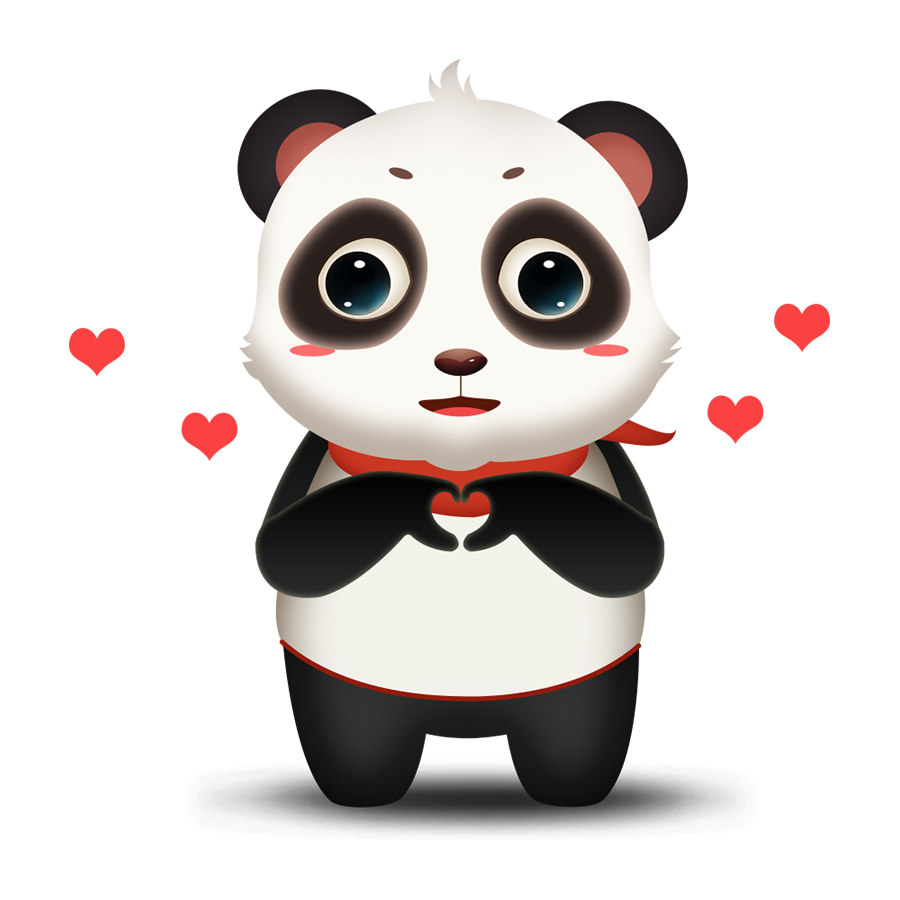 Panda Cute - Photos messages sticker-5