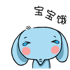 萌萌的呆象 messages sticker-0