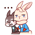 Iron Shield Rabbit messages sticker-2