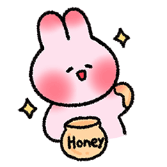 Rabbit Eating Carrot messages sticker-4