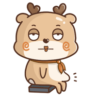 Smart Roe Deer messages sticker-0