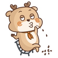 Smart Roe Deer messages sticker-11